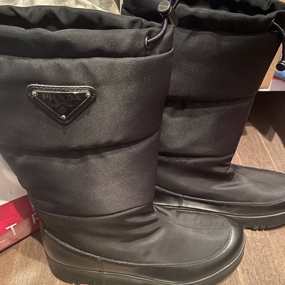 Prada Linea Rossa Nylon Platform Snow Boot - Picture 4 of 6